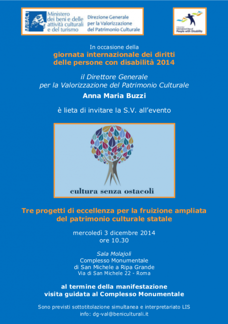 Invito 3 dicembre 2014