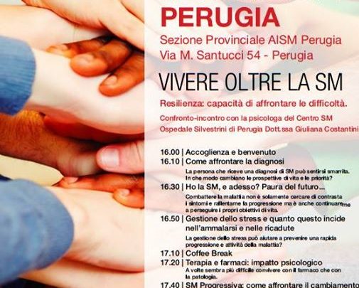 Perugia Sabato 28 Febbraio: incontro informativo “VIVERE OLTRE LA SM”