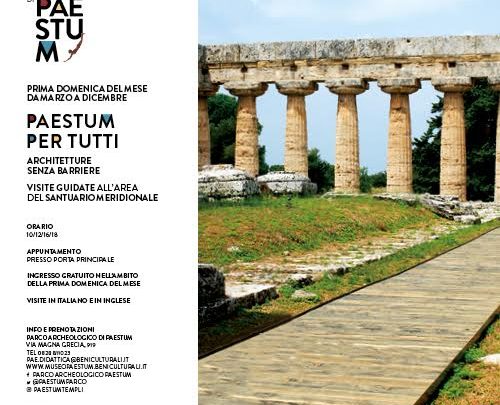 Paestum, 2 luglio “Architetture senza barriere” al Tempio di Nettuno