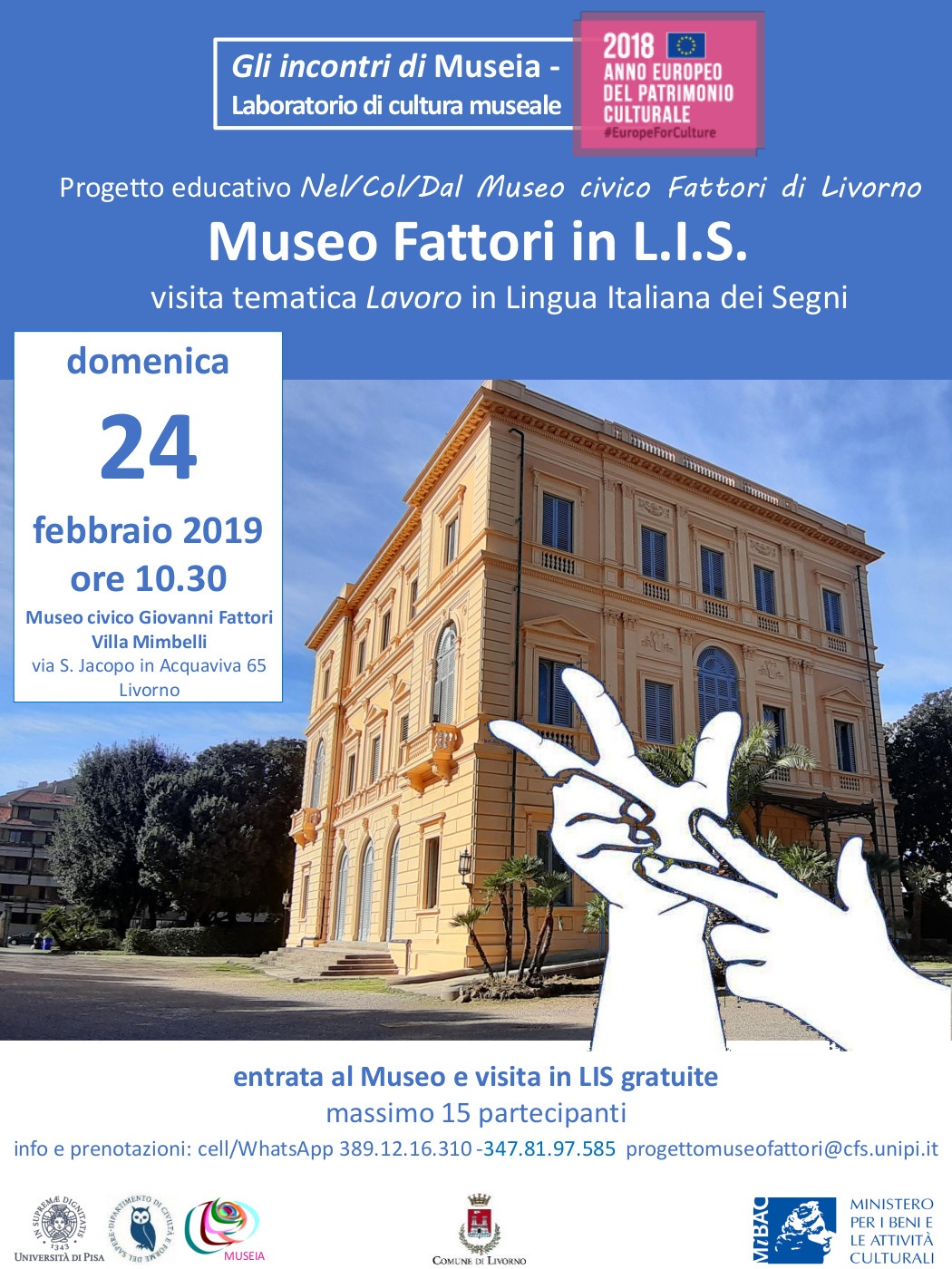 Nel/Col/Dal Museo Fattori di Livorno in LIS