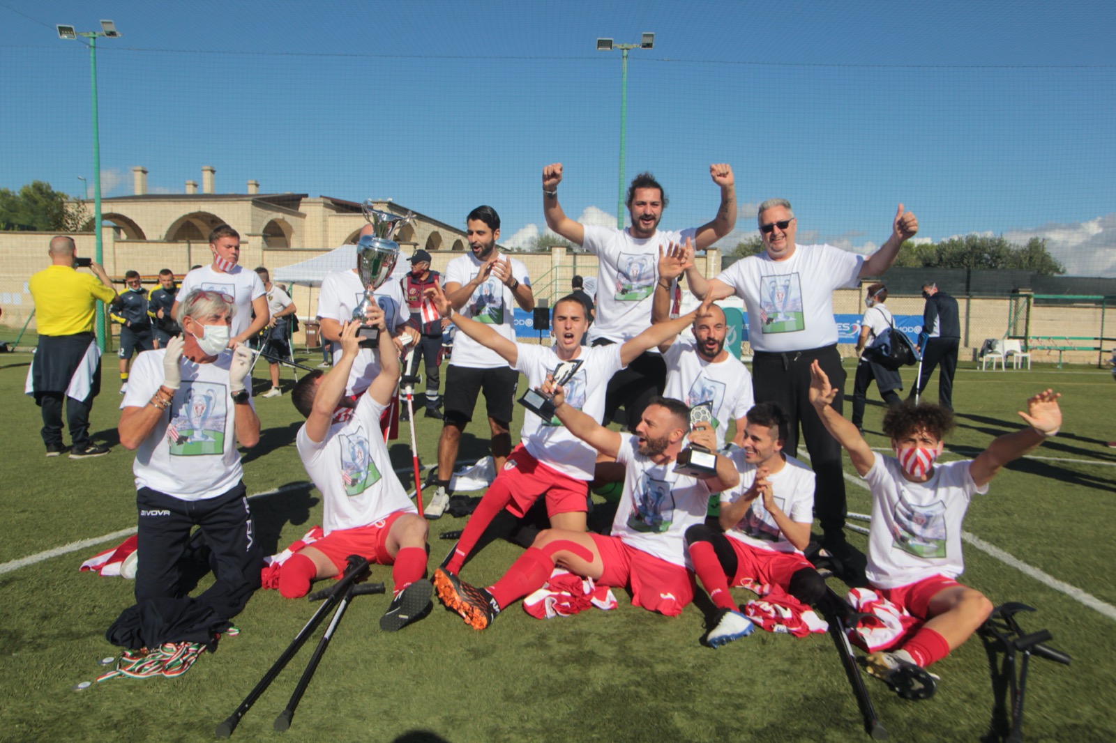 Vicenza, campione d'Italia Calcio amputati (Foto Agostino Quaranta)