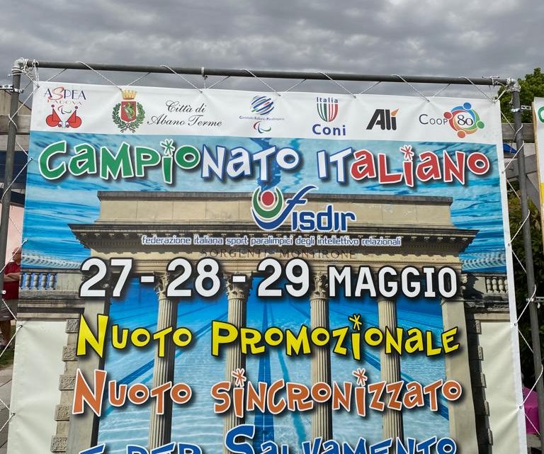 Nuoto FISDIR, Campionati Italiani Promozionali Abano Terme: ricco medagliere per Il Sottomarino, i Delfini Blu sfiorano il podio della Coppa Italia