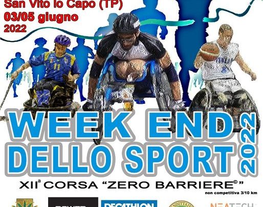 Evento Promozionale Fisdir: al via il Weekend dello Sport 2022 a San Vito Lo Capo (TP)